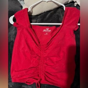 red crop top, size medium